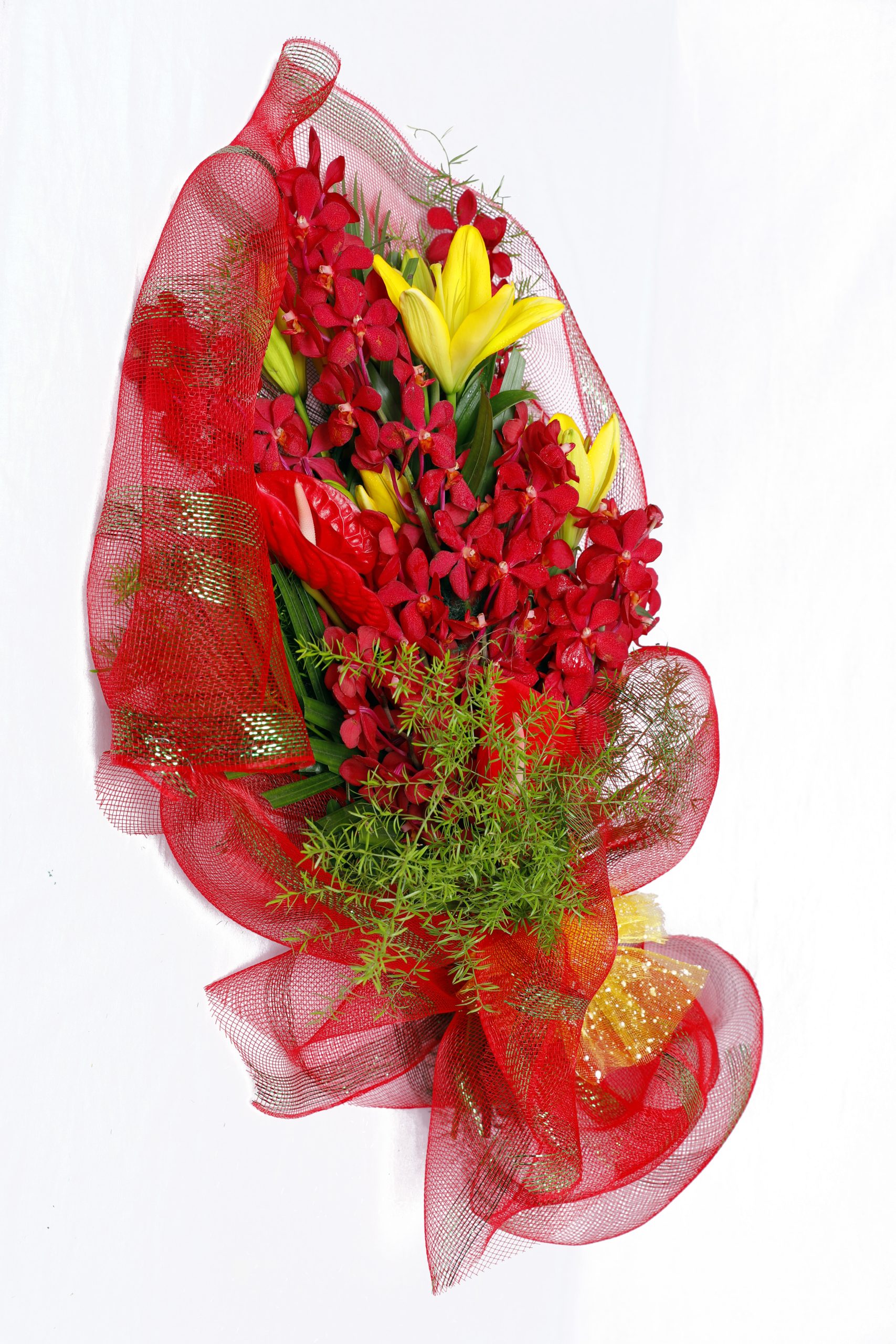 Red and Yellow Harmony Bouquet