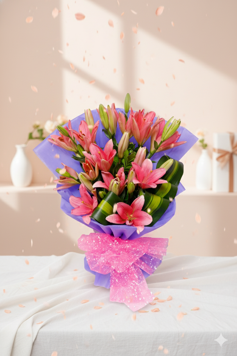 Lily Splendor Bouquet.