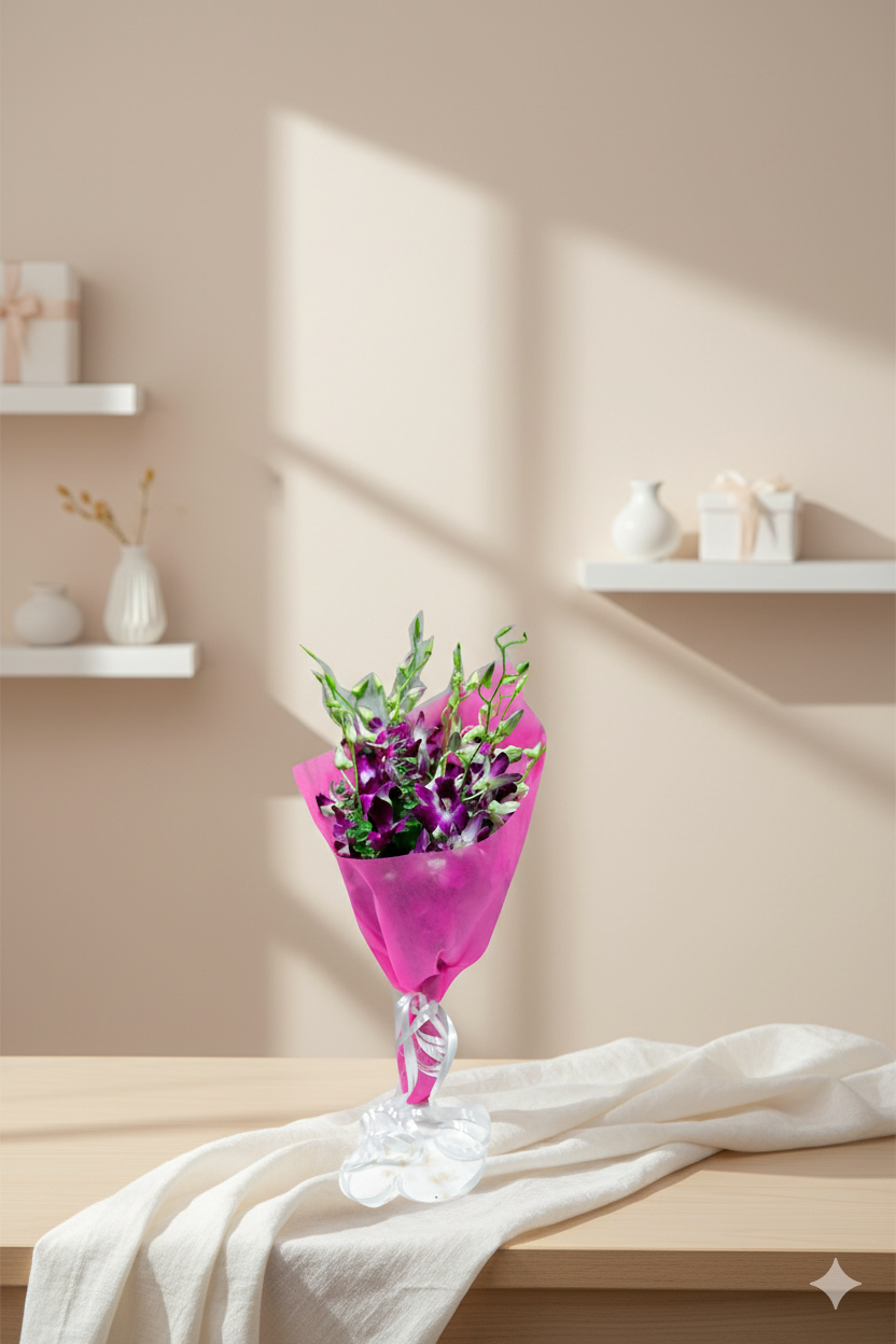 Purple Orchid Bouquet