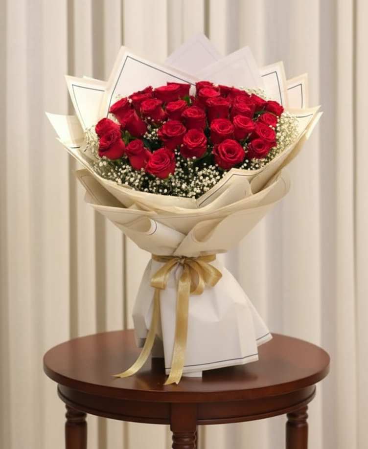 Beautiful Red Roses Bouquet