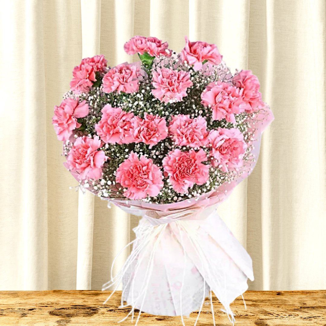 Love For Pastel Carnations Flower Bouquet