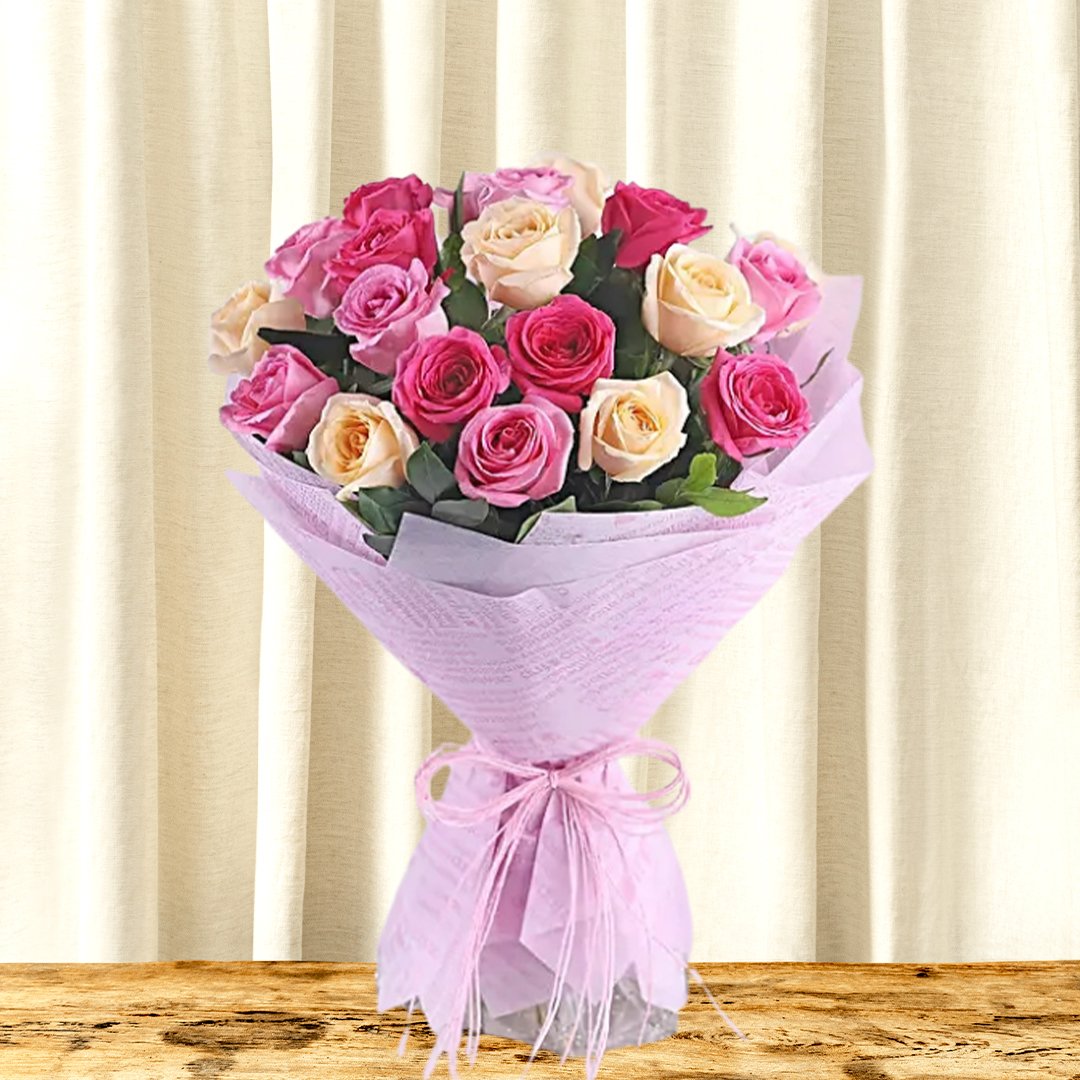 Blooming Joy Rose Standing Bouquet