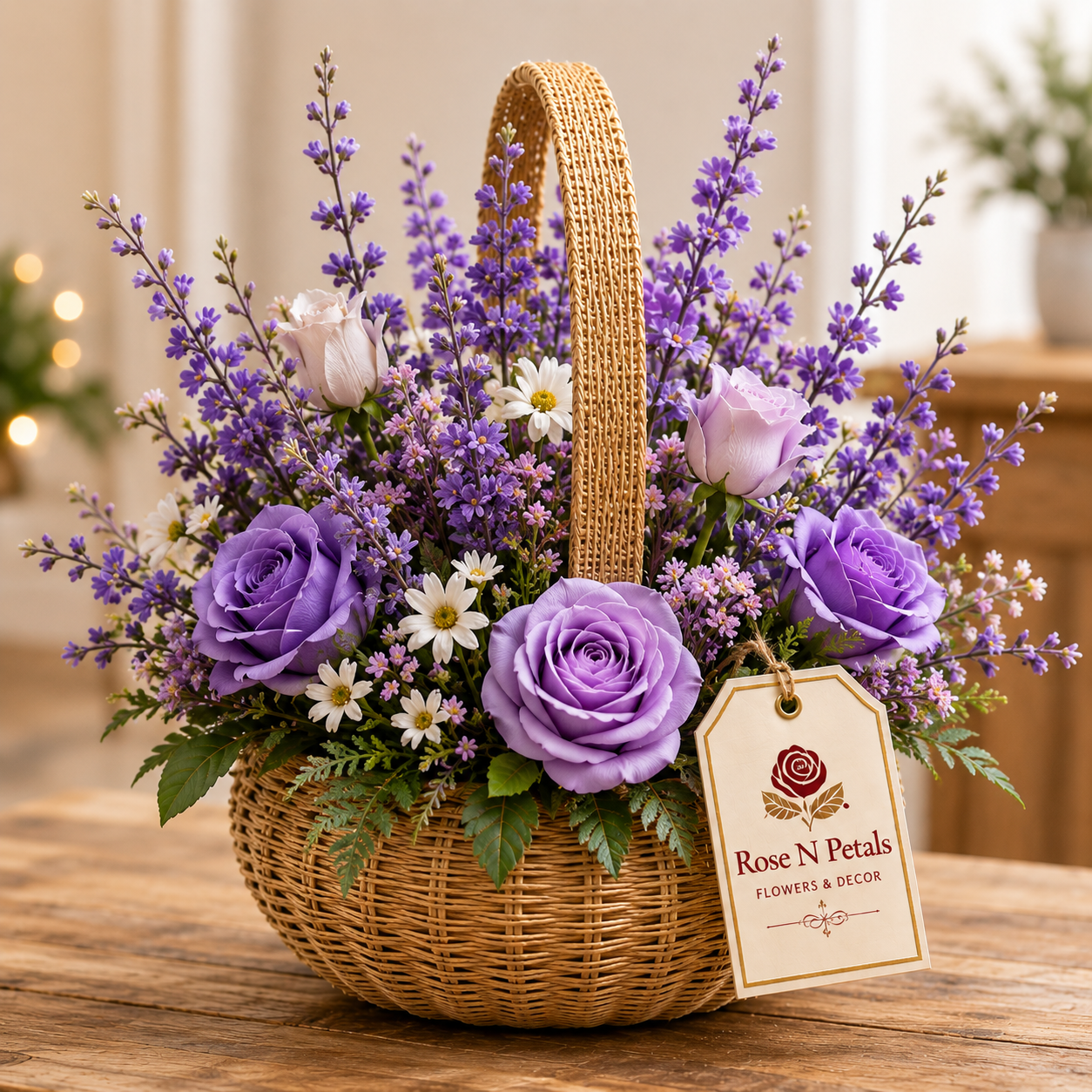 Lavender Charm Basket