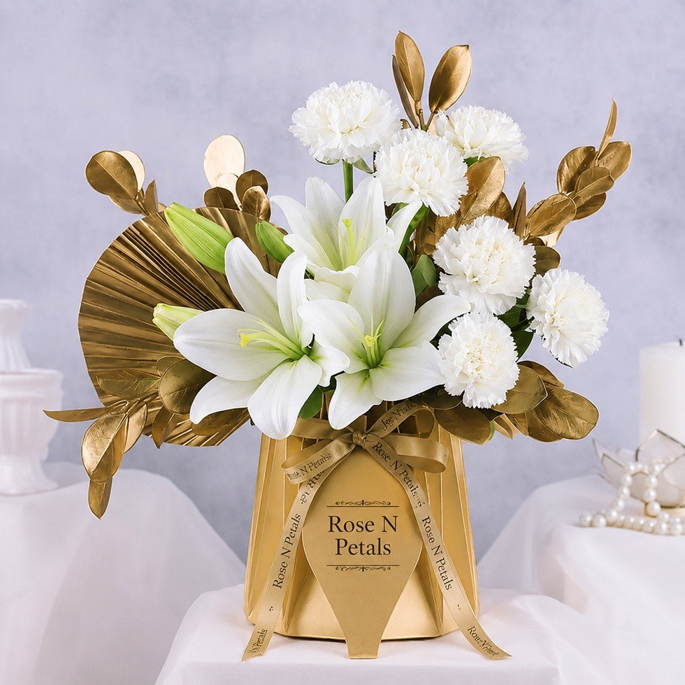 Elegant White Lily Serenity